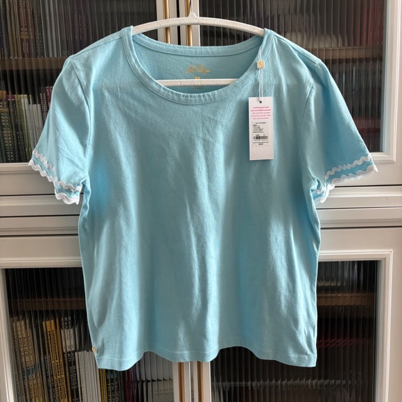 Lilly Pulitzer Clairmont Ric Rac Trimmed Shirt (S) - Picture 2 of 6